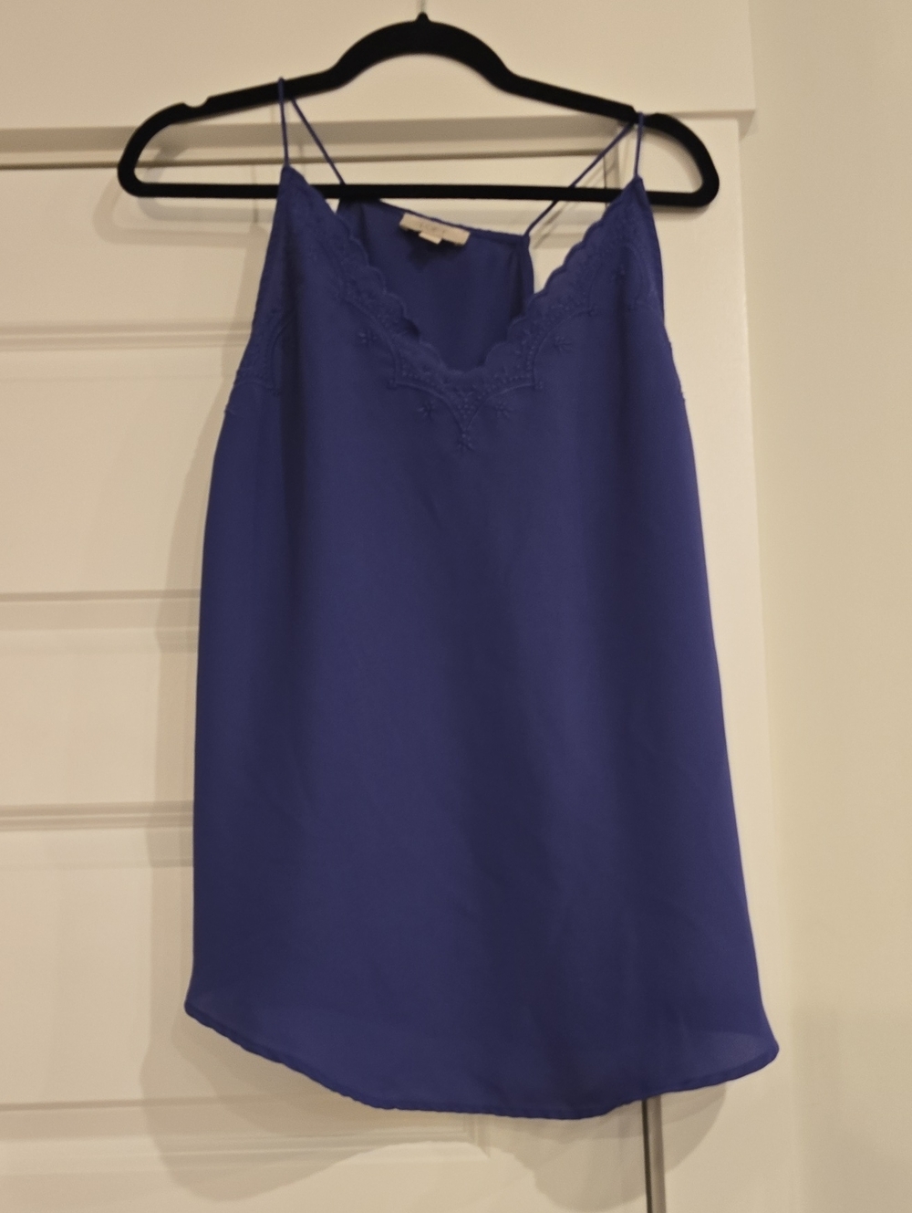 LOFT Royal Blue Lace-Trim Cami